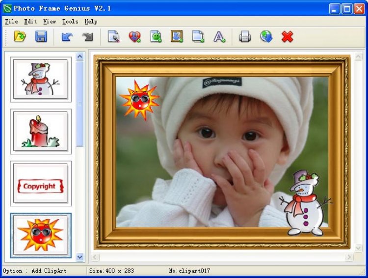 برنامج photoframegenius-2.3  تكبير وتصغير الصور