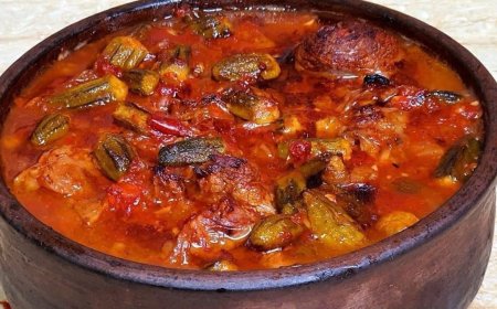 وصفة غداء مميزة: طاجن بامية باللحم المصري